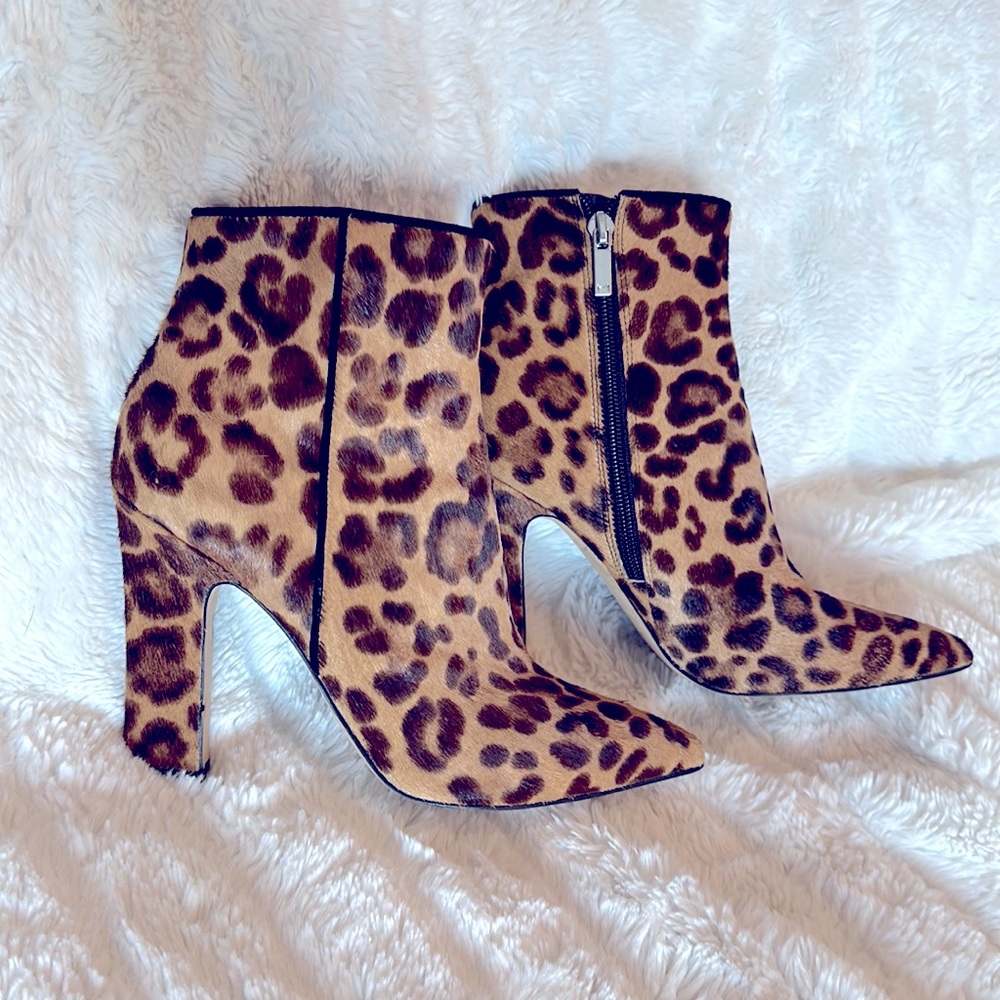 Mark Fisher leopard fur booties